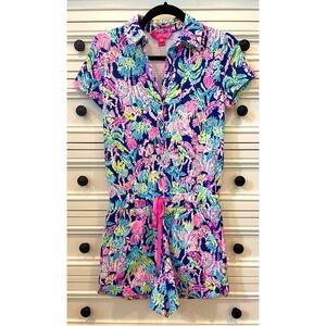 Lilly Pulitzer Jorgie Romper Never Seen or Herd, size XS